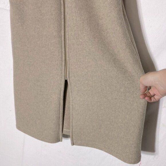 Vintage Kayanna Lingerie Beige Maxi Lgth Front Zip Fleece MockNeck Housecoat S - Picture 9 of 15